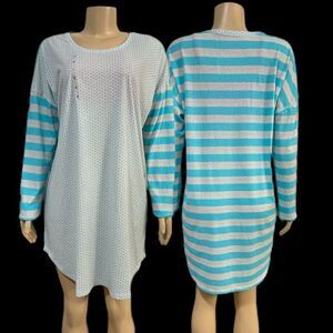 Victoria’s Secret Angel Sleep tee long sleeve sleepshirt pajama blue